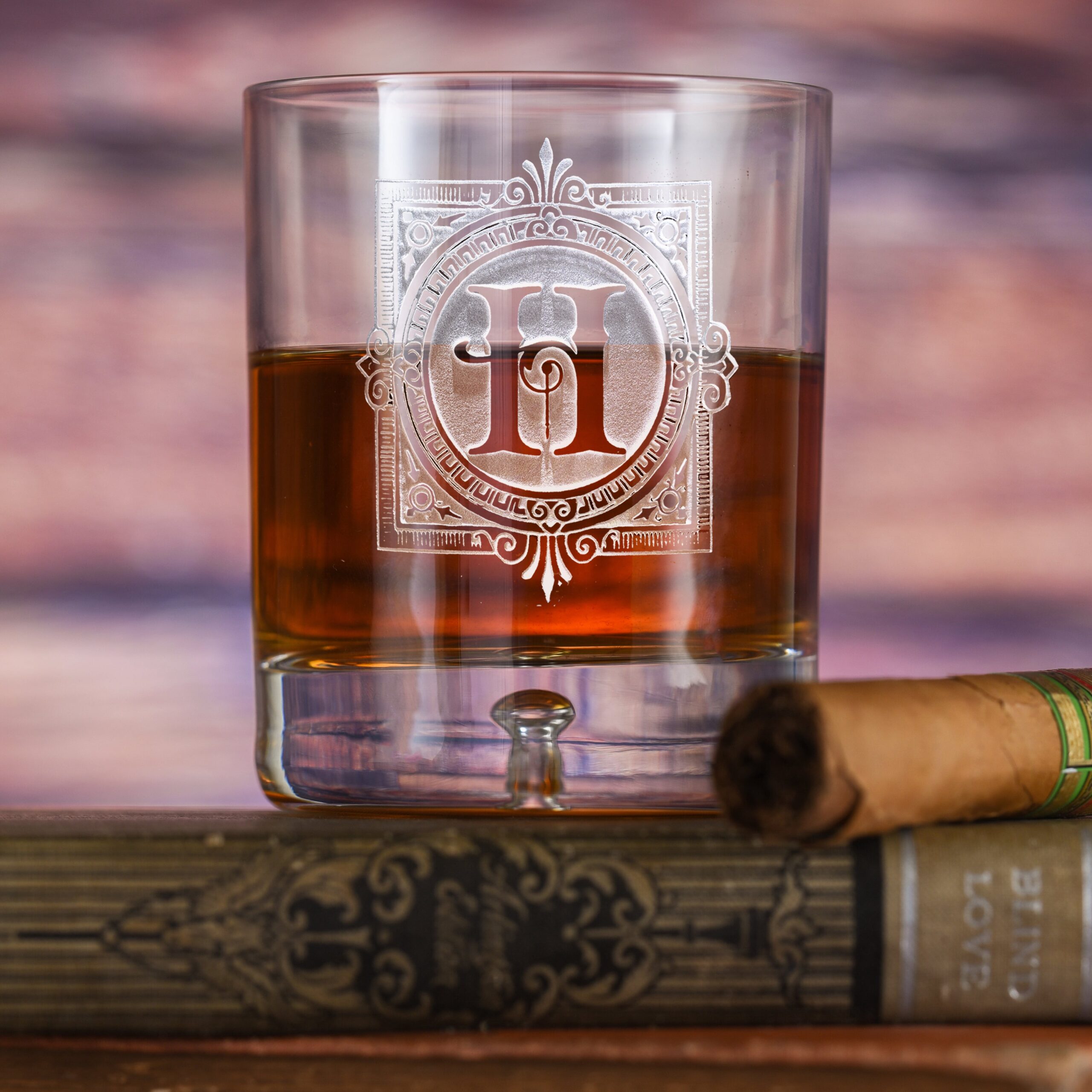 Pedometersusa Custom Crystal Scotch Glasses – Personalized Set